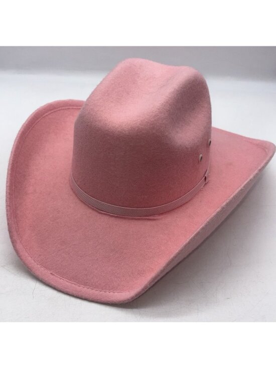 El Mayor Cowgirl Cowboy Hat Pink Sz M EUC RARE BEYONCÉ COUNTRY LINE DANCE main image 4